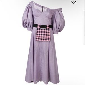 Natasha Zinko Checked Dress in purple size 6